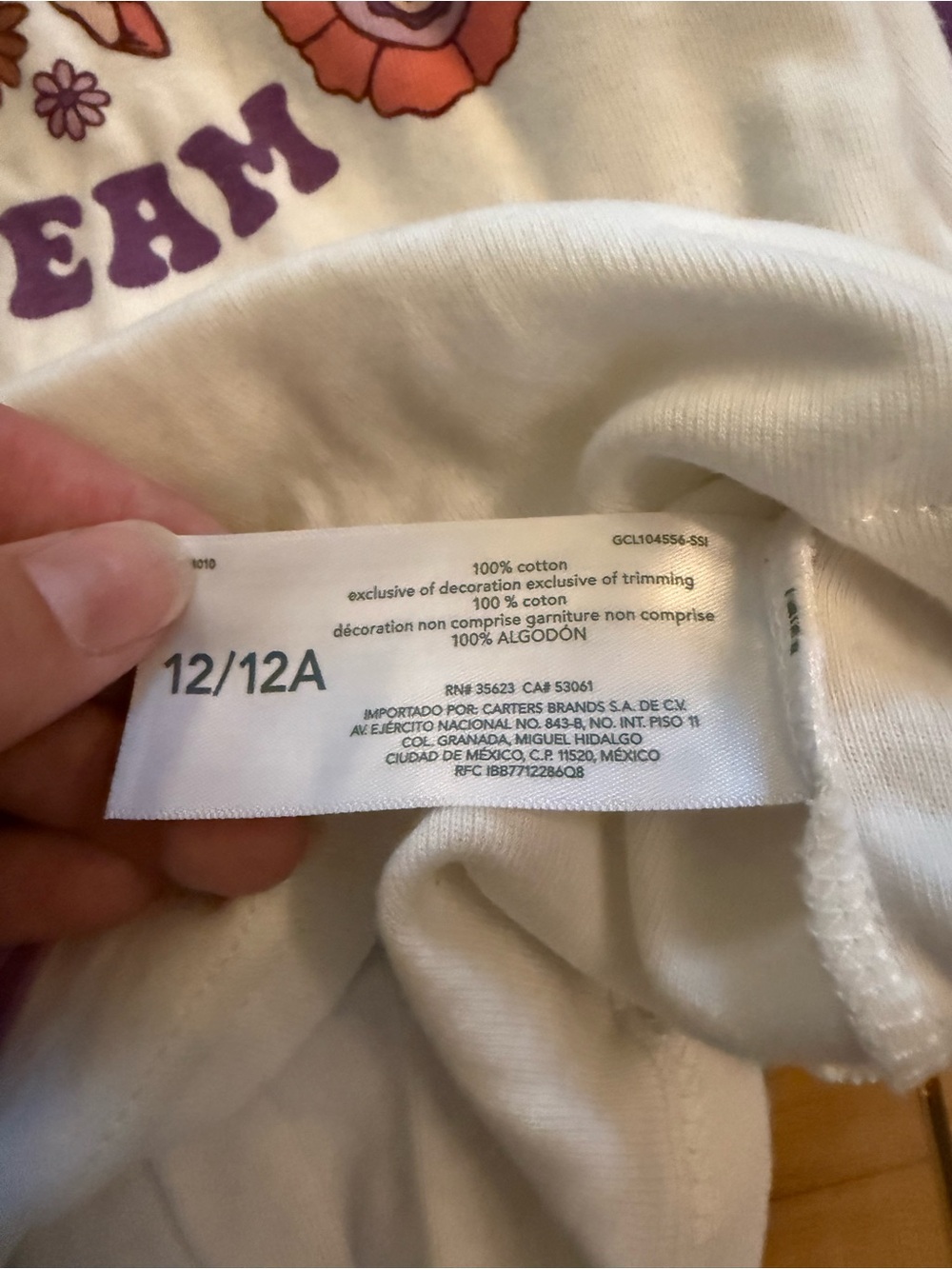 Carter's Purple and Cream Unicorn Pajama Set - 2 Pack - Picture 6 of 12